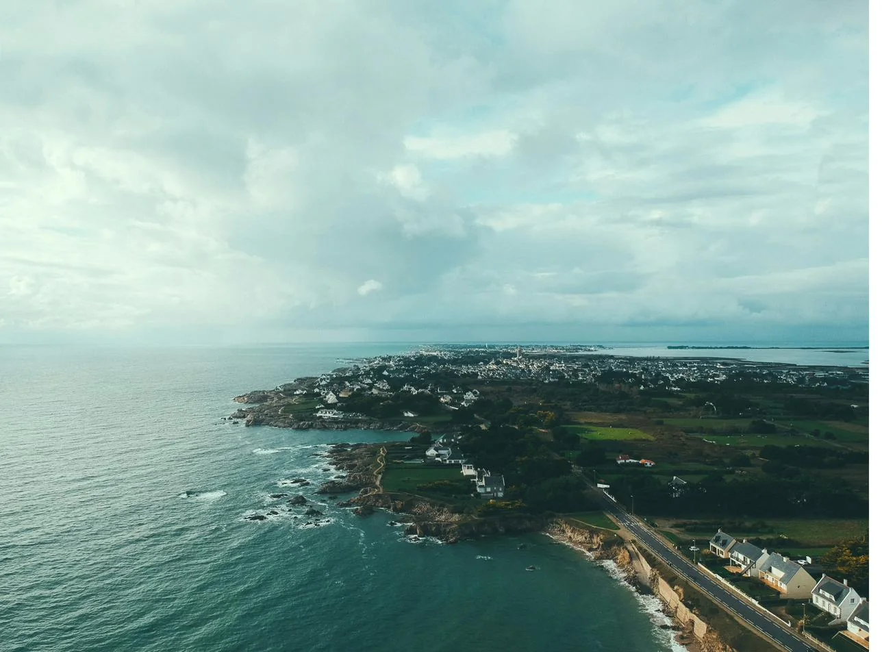 La pointe du Croisic et de Batz-sur-Mer face à l'Atlantique